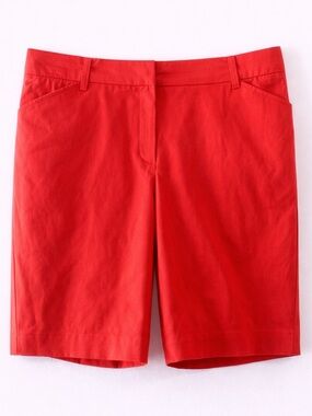 Red Skimmer Shorts Size 20 High Rise Stretch Casual Plus Size